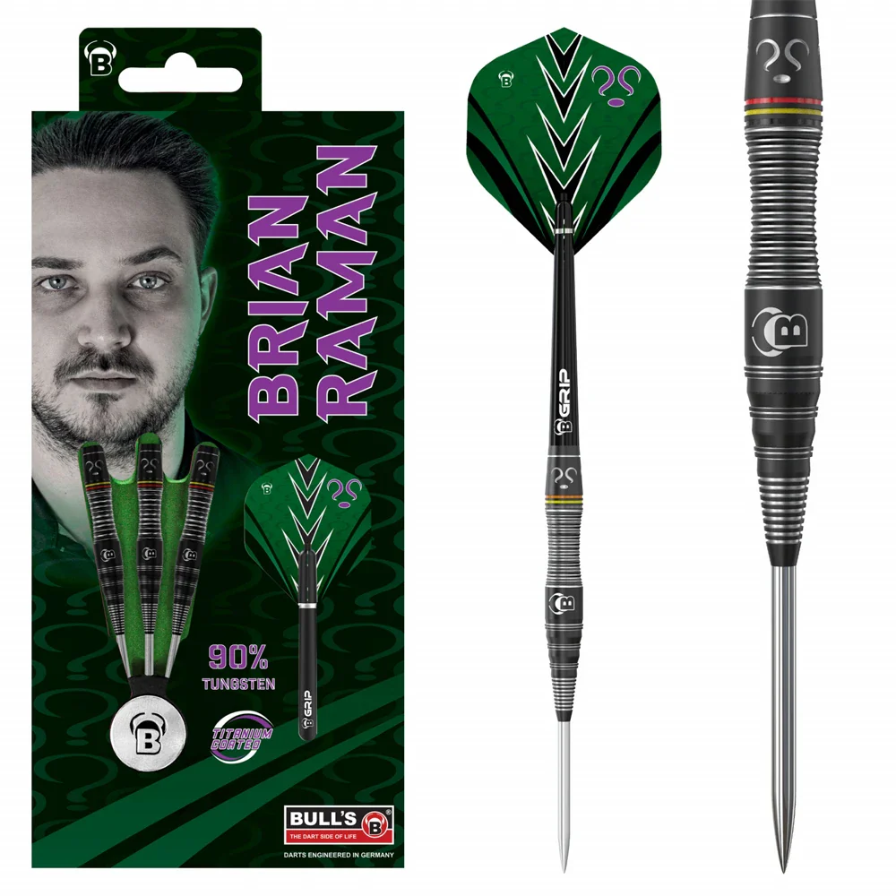 Bulls Brian Raman 90% Tungsten Steel Darts 26g - Image 3