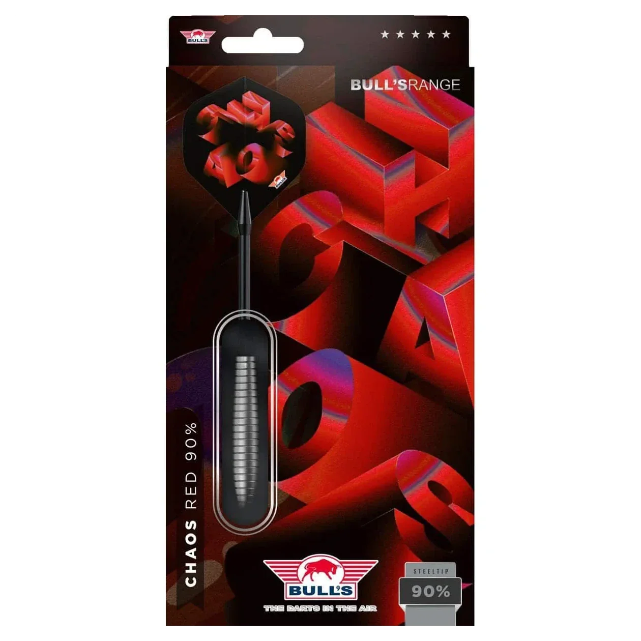 Bulls NL Chaos Red 90% Tungsten Steel Tip Darts 22g - Image 5