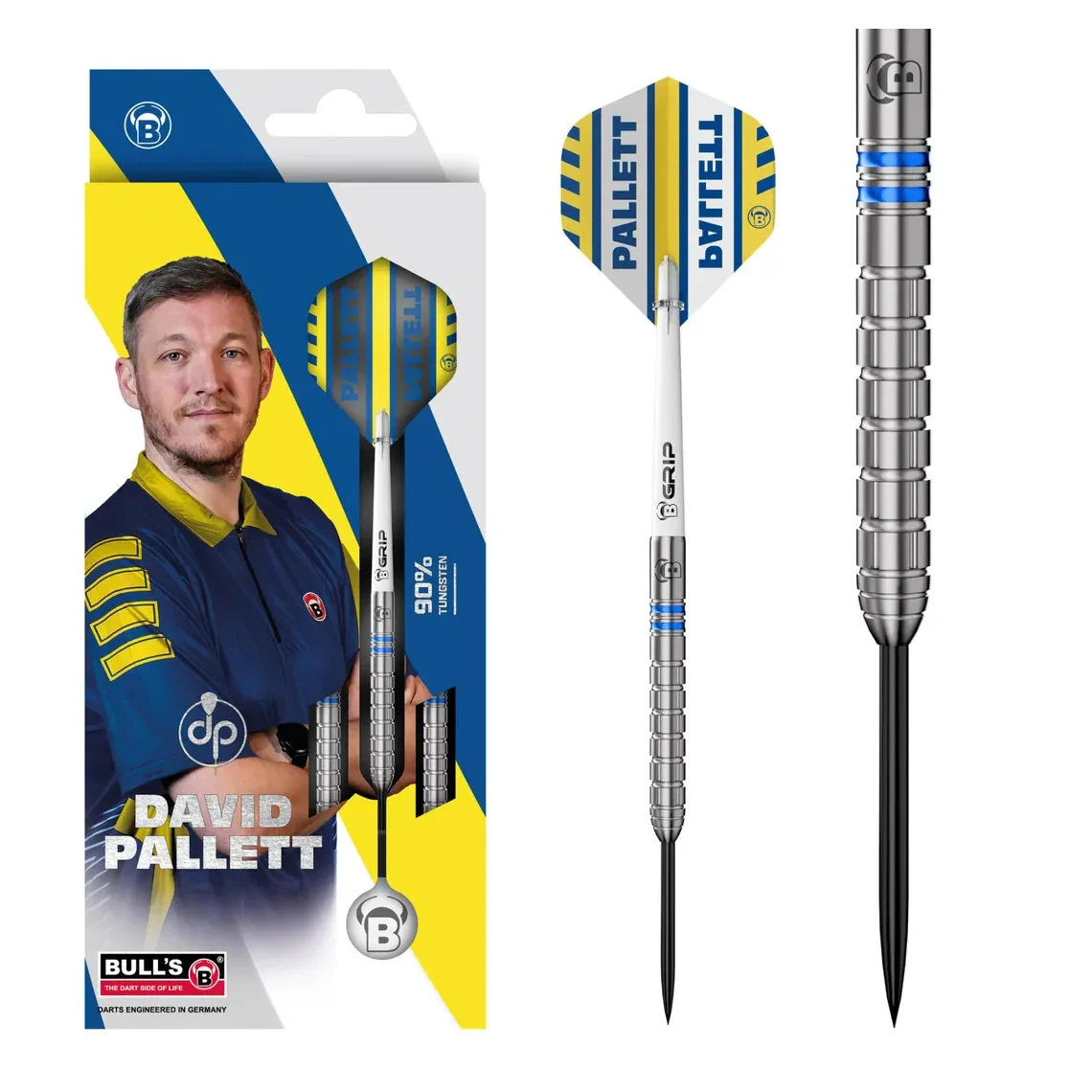 Bulls David Pallett Champions 90% Tungsten Steel Darts - 20g - Image 4