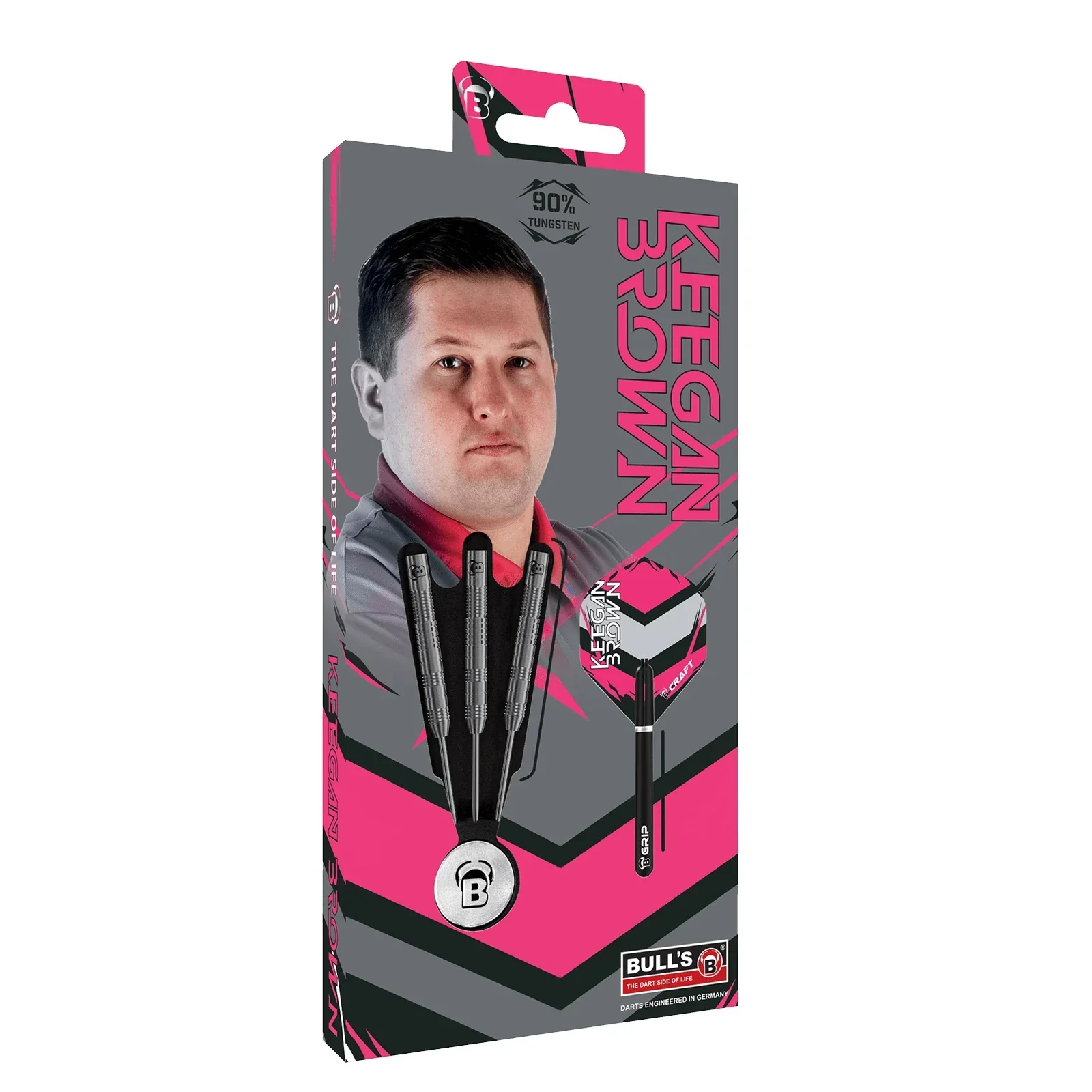 Bulls Keegan Brown 24g Steel Tip Darts - Image 4
