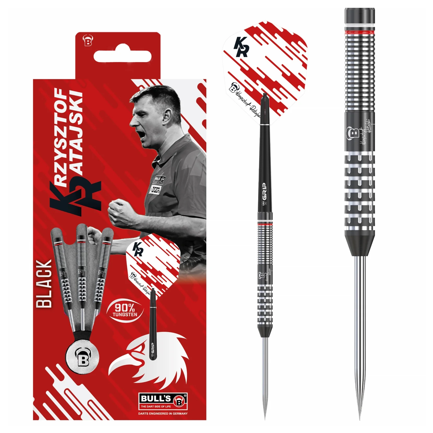 Bulls Krzysztof Ratajski G2 Black Edition 24g Darts - Image 3