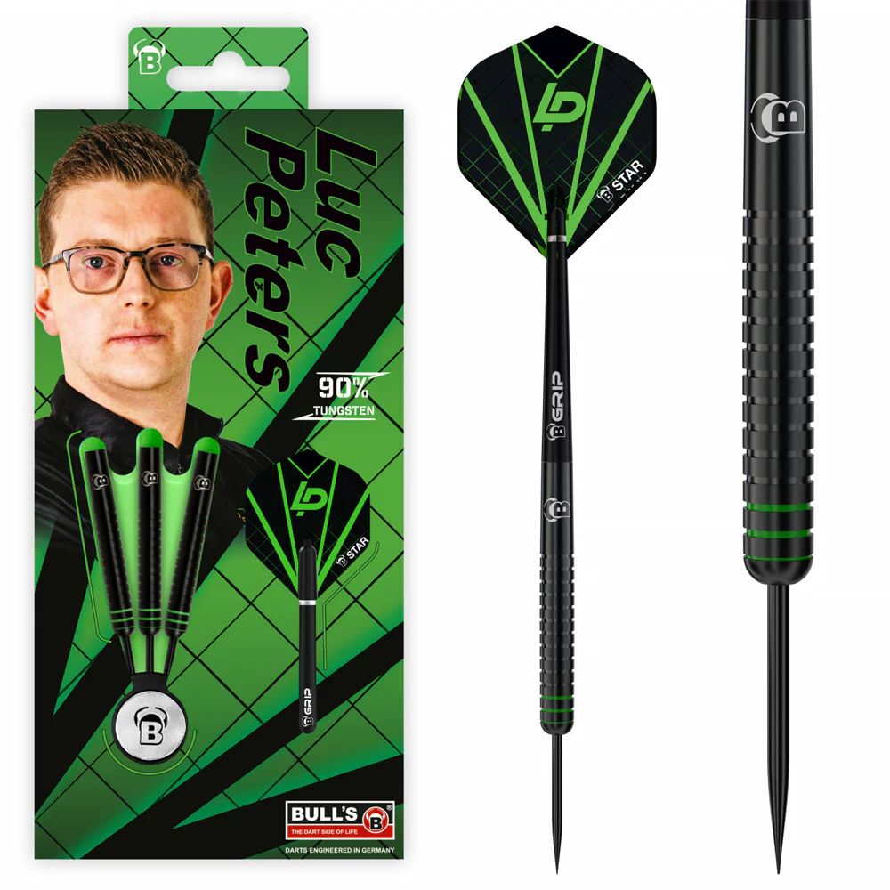 Bulls Luc Peters 90% Tungsten Steel Darts 22g - Image 2