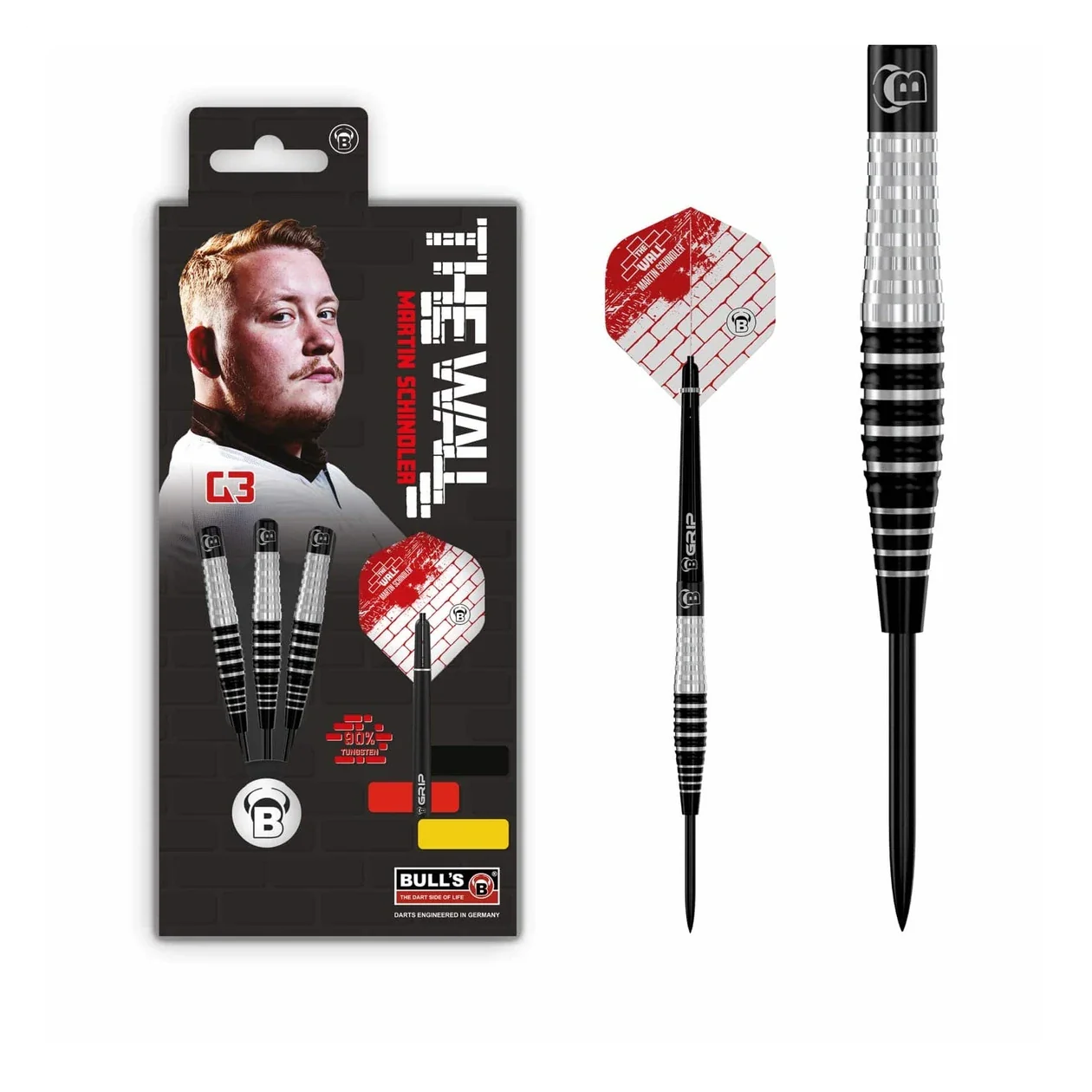 Bulls Martin Schindler Generation 3 - 90% Tungsten Steel Dart 23g - Image 3