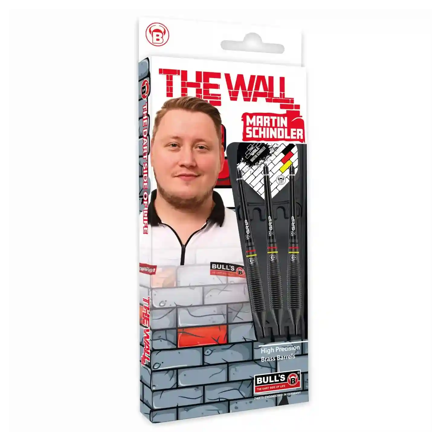 Bulls Martin Schindler Steel Darts - Black Brass - 23g - Image 3