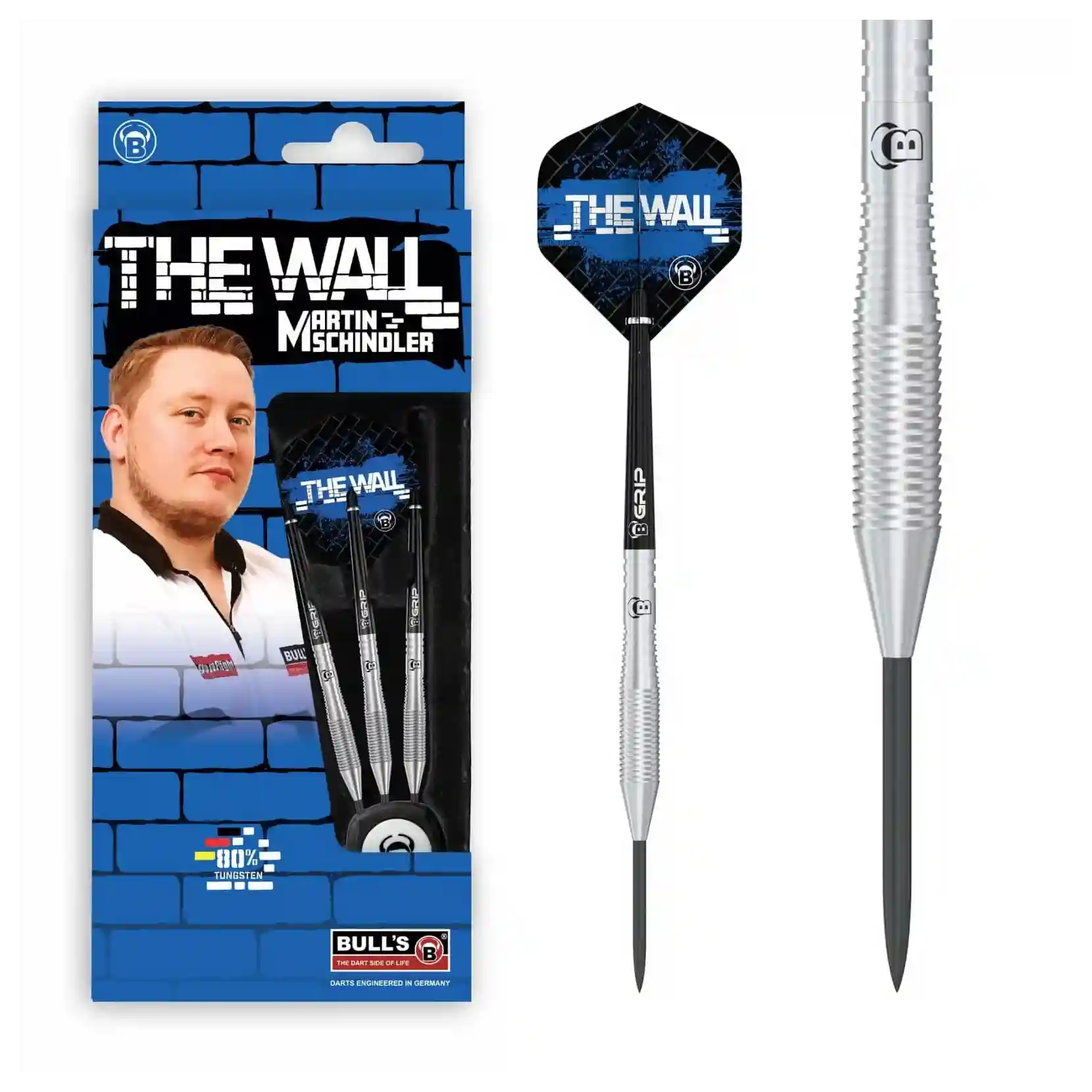 Bulls Martin Schindler TW80 - 80% Tungsten Steel Tip Darts - 23g - Image 3