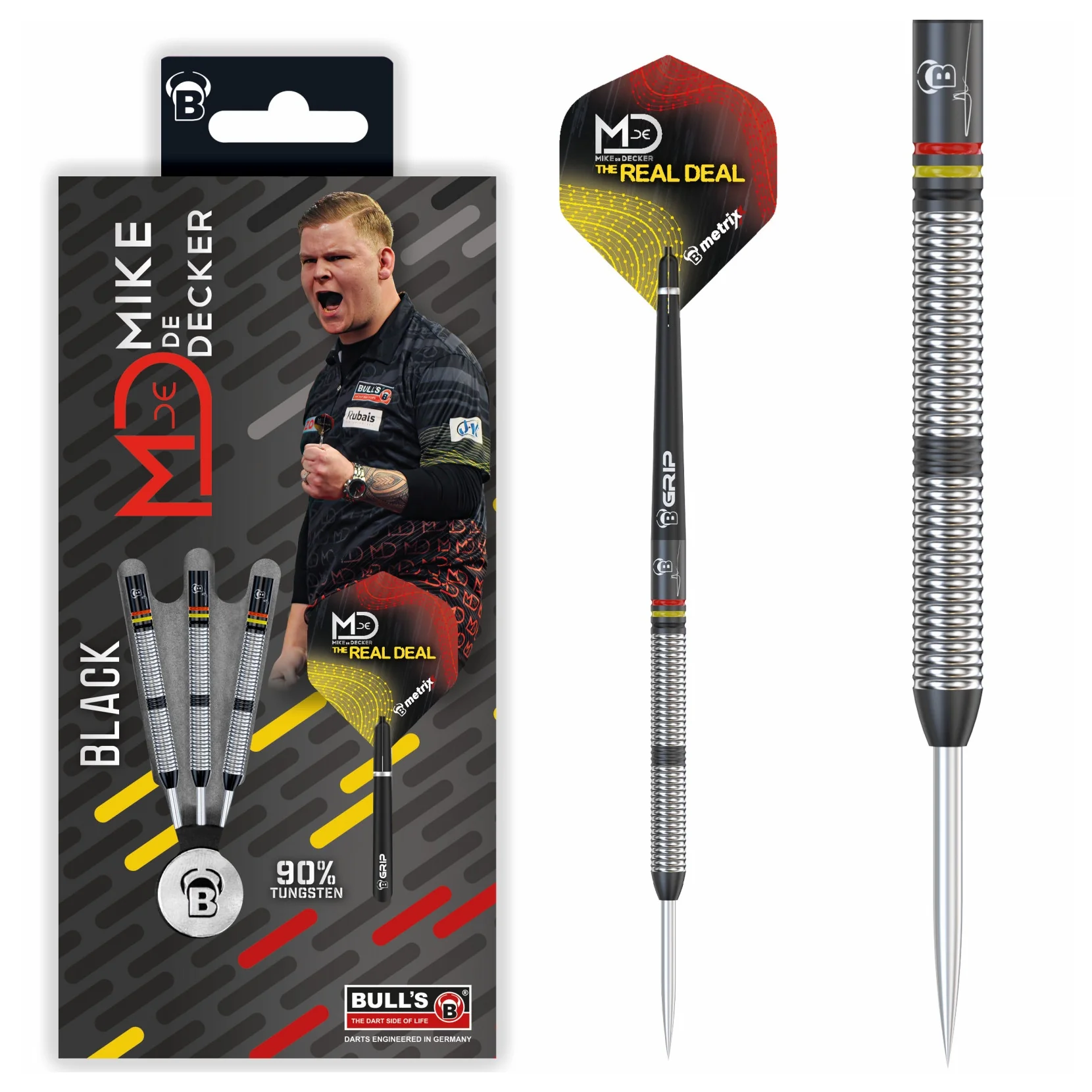 Bulls Mike de Decker Black Edition Steel Dart 24g - Image 3