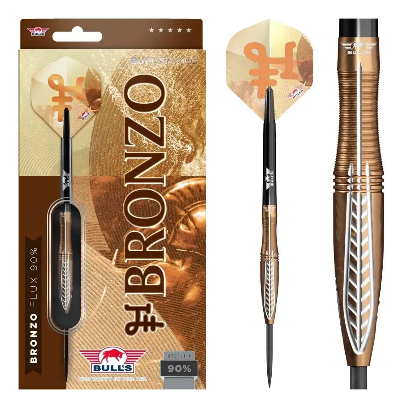 Bulls NL Bronzo Flux 90% Tungsten Steel Tip Darts 24g - Image 7