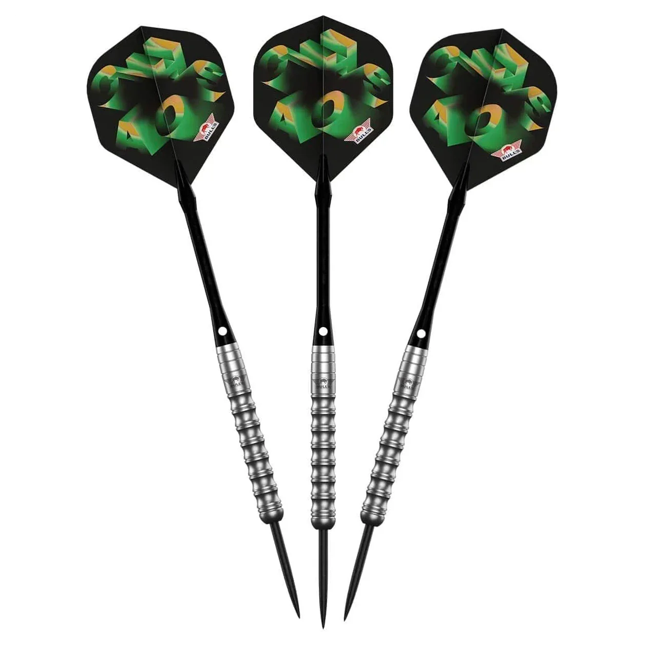 Bulls NL Chaos Green 90% Tungsten Steel Tip Darts 20g - Image 3