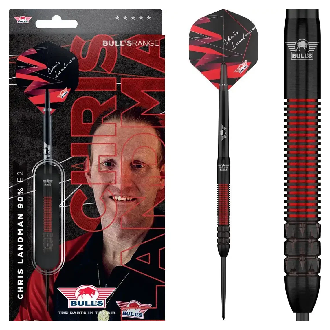 Bulls NL Chris Landman E2 90%Tungsten Steel Tip Darts - 21g - Image 6
