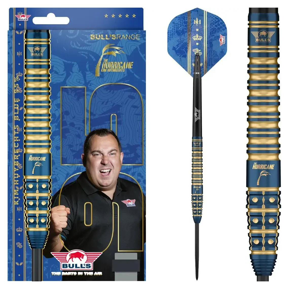 Bulls NL Kim Huybrechts 95% Tungsten Steel Tip Darts - 24g - Image 7