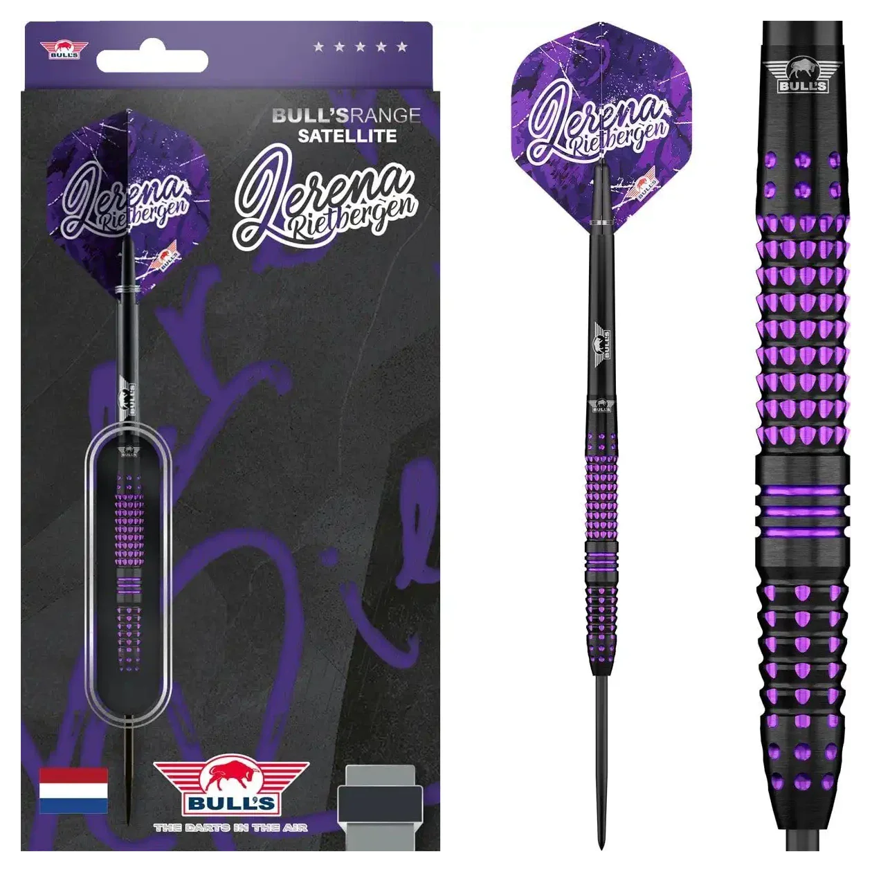 Bulls NL Lerena Rietbergen 90% Tungsten Steel Tip Darts - 24g - Image 9