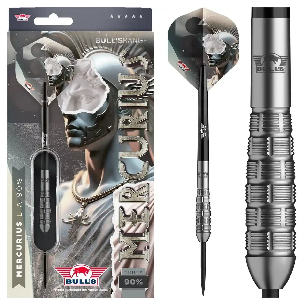 Bulls NL Mercurius Lia 90% Tungsten Steel Tip Darts - 18g - Image 8