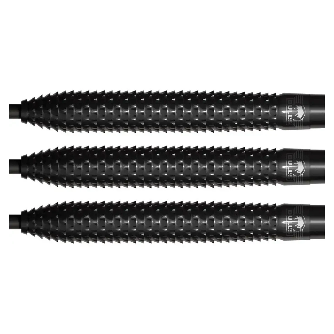 Bulls NL Shark Pro Black 90% Tungsten Steel Tip Darts - 25g - Image 4