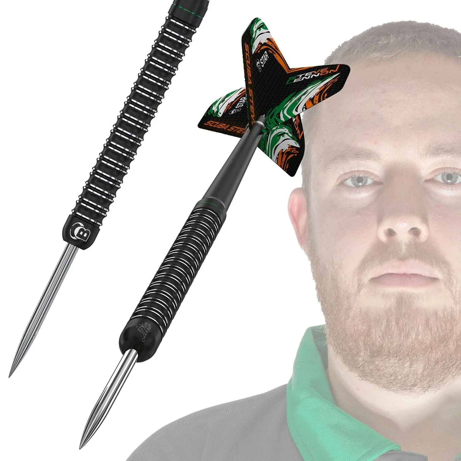 Bulls Steve Lennon 22g Steel Tip Darts - Image 3