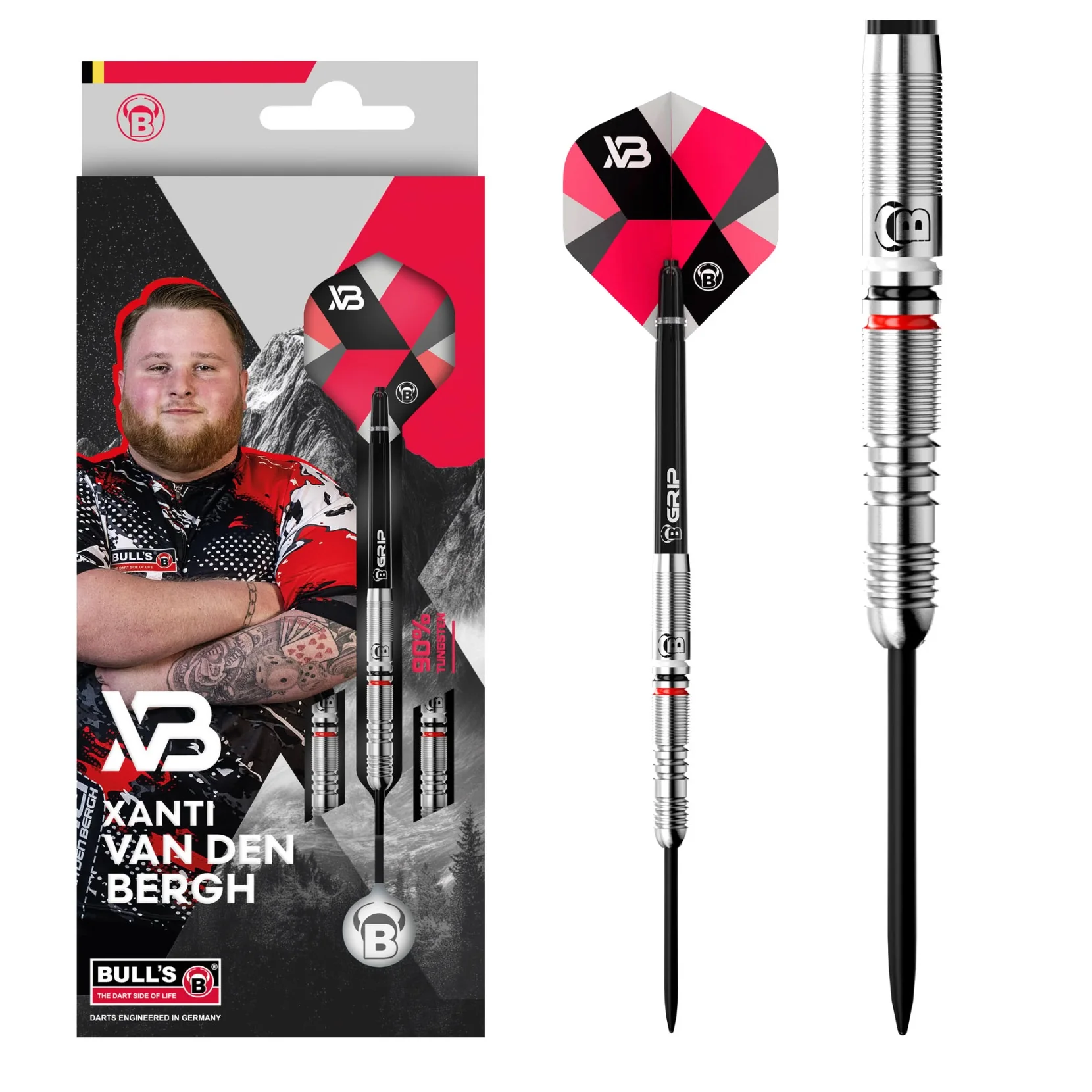 Bulls Xanti Van den Bergh Champions 90% Tungsten Steel Darts - 24g - Image 4