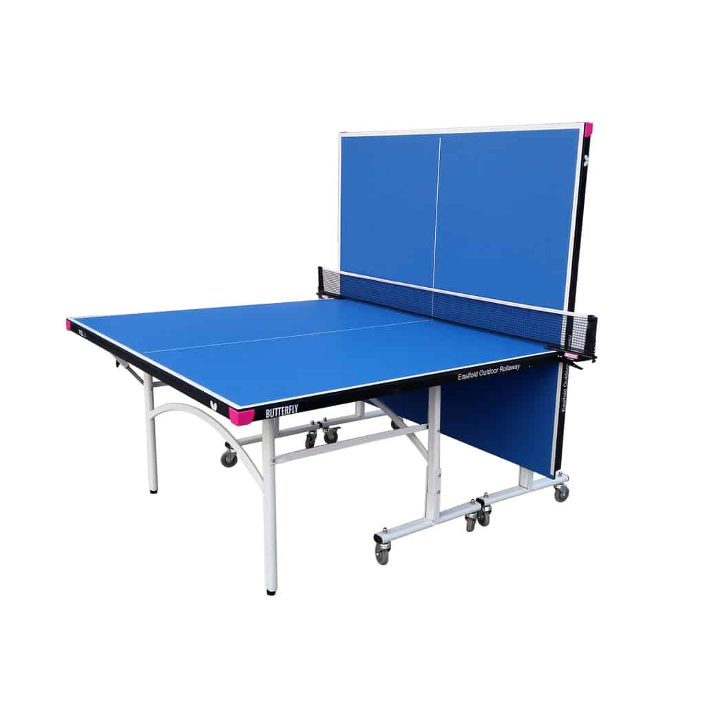 Butterfly Easifold 12 Blue Outdoor Rollaway Table Tennis Table - Image 4