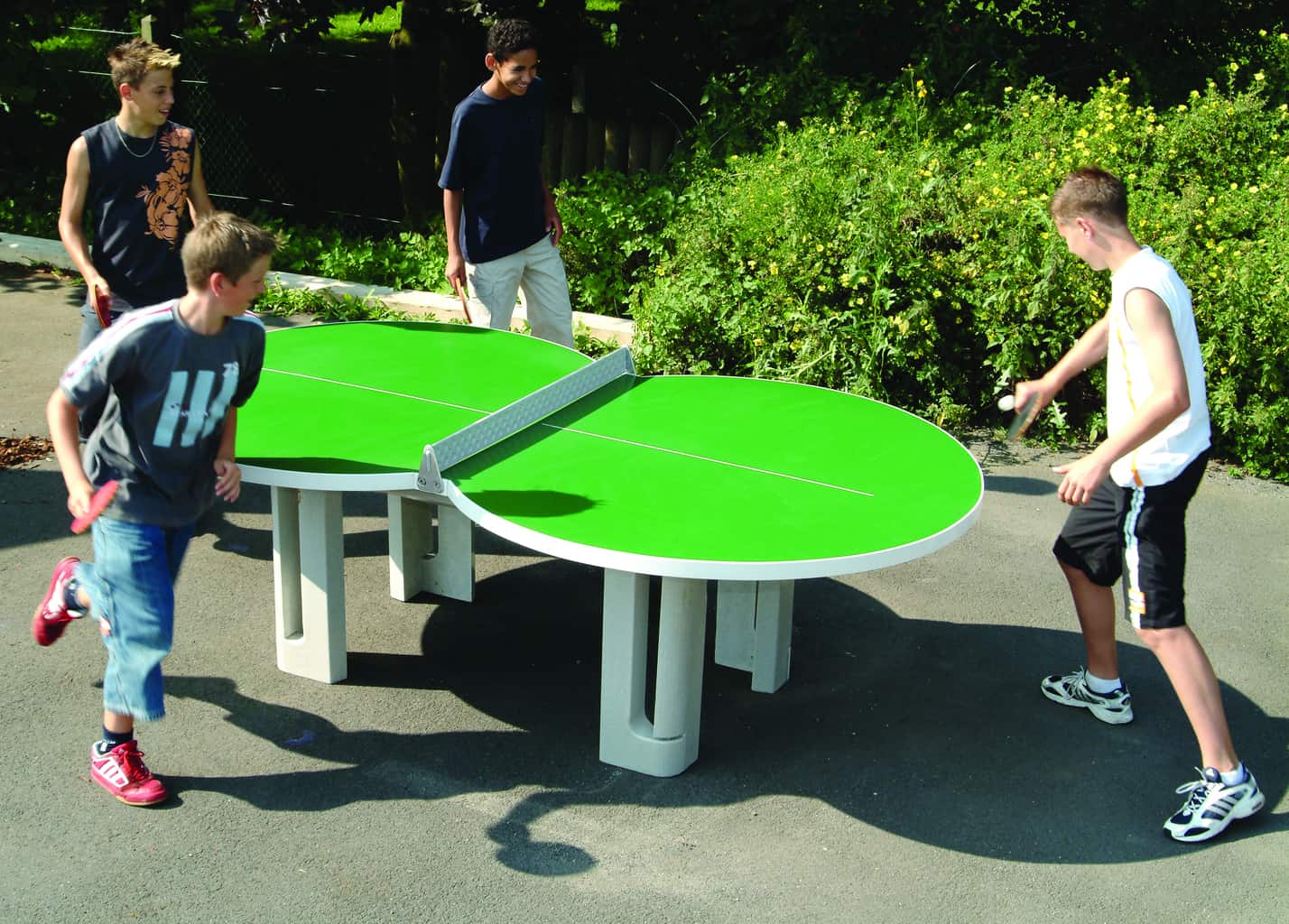 Butterfly Granite Green Figure 8 Concrete Table Tennis Table - Image 4