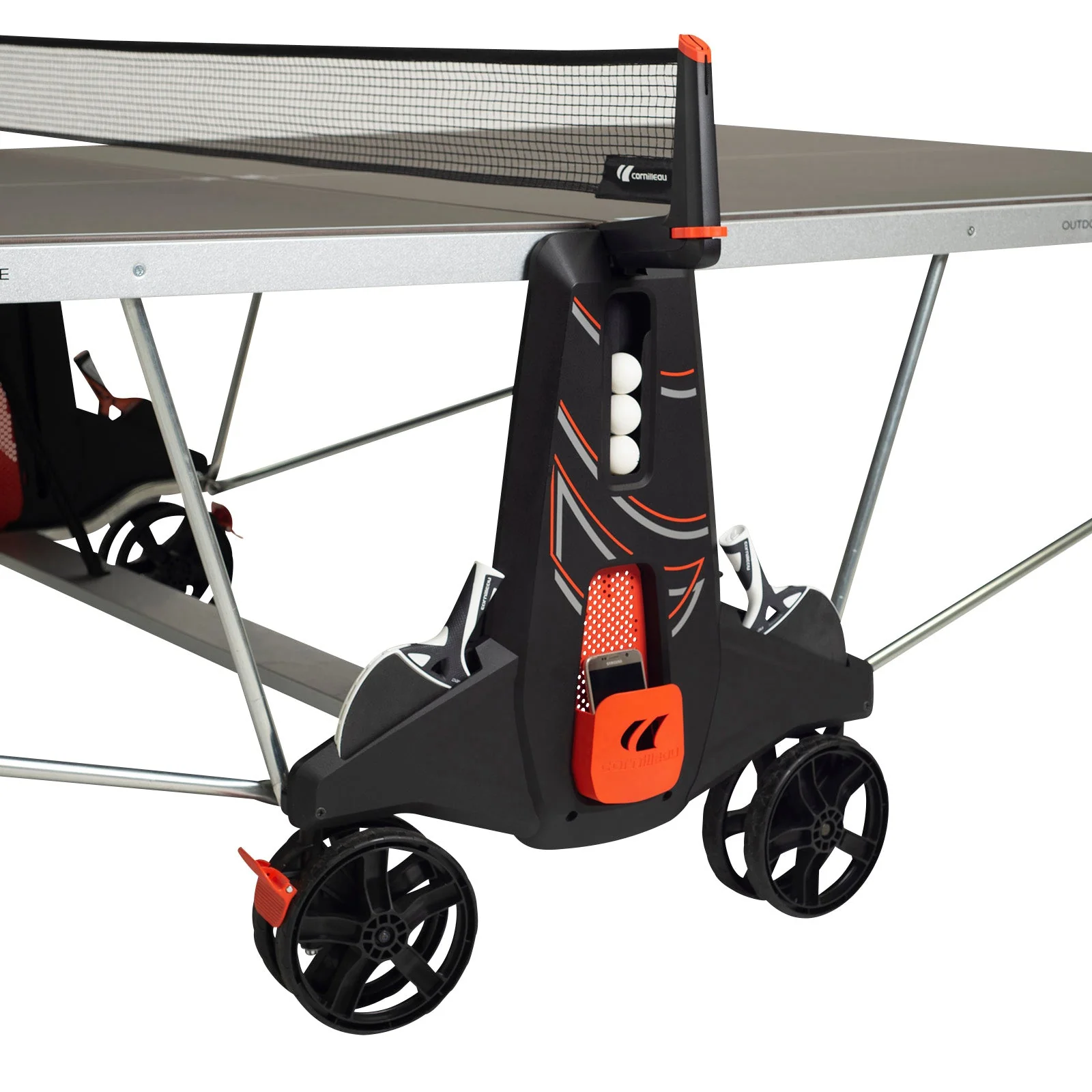 Cornilleau 500X Performance Black Outdoor Table Tennis Table - Image 8