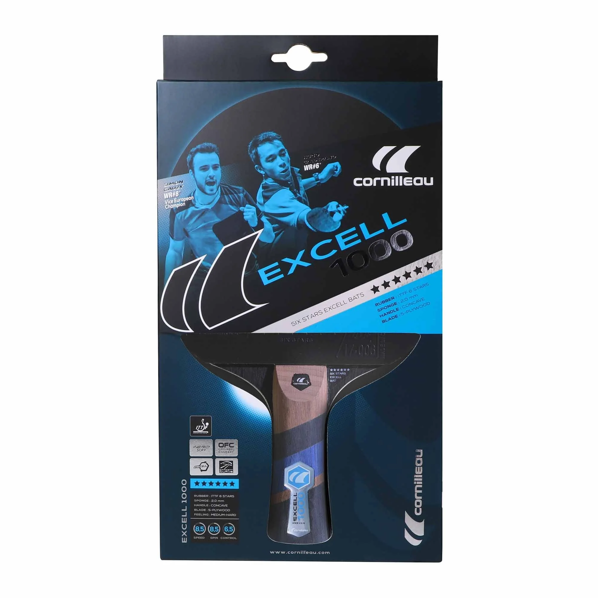 Cornilleau Excell 1000 Table Tennis Bat - Image 6