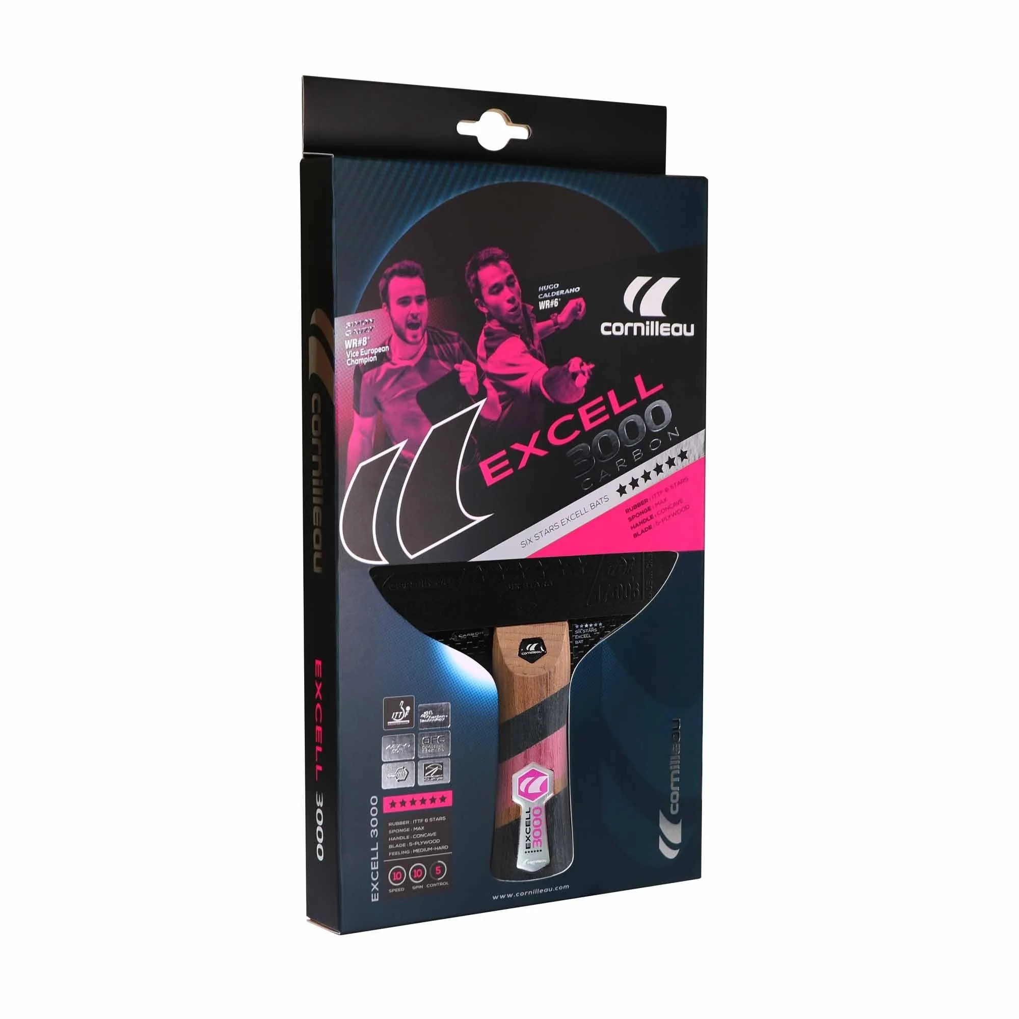 Cornilleau Excell 3000 Carbon Bat - Image 4