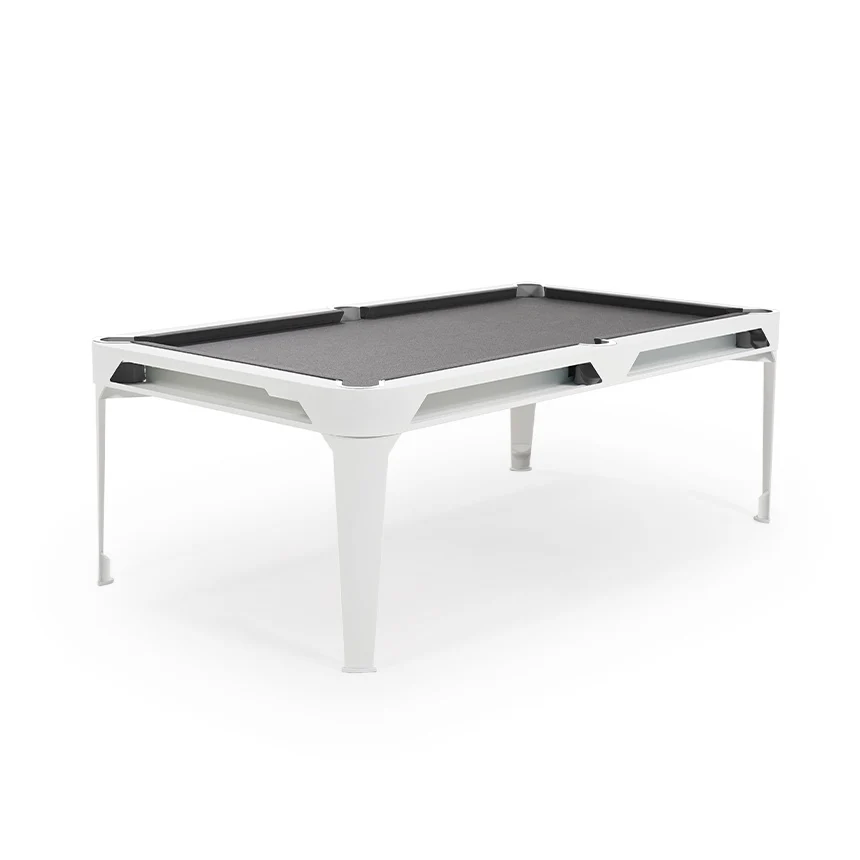 Cornilleau HYPHEN Outdoor Pool Table - White Frame / Light Grey Cloth - Image 4