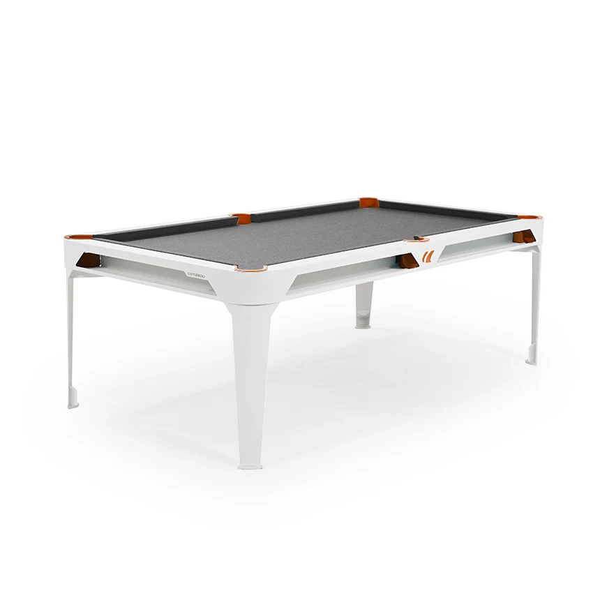 Cornilleau HYPHEN Outdoor Pool Table - White Frame / Light Grey Cloth - Image 5