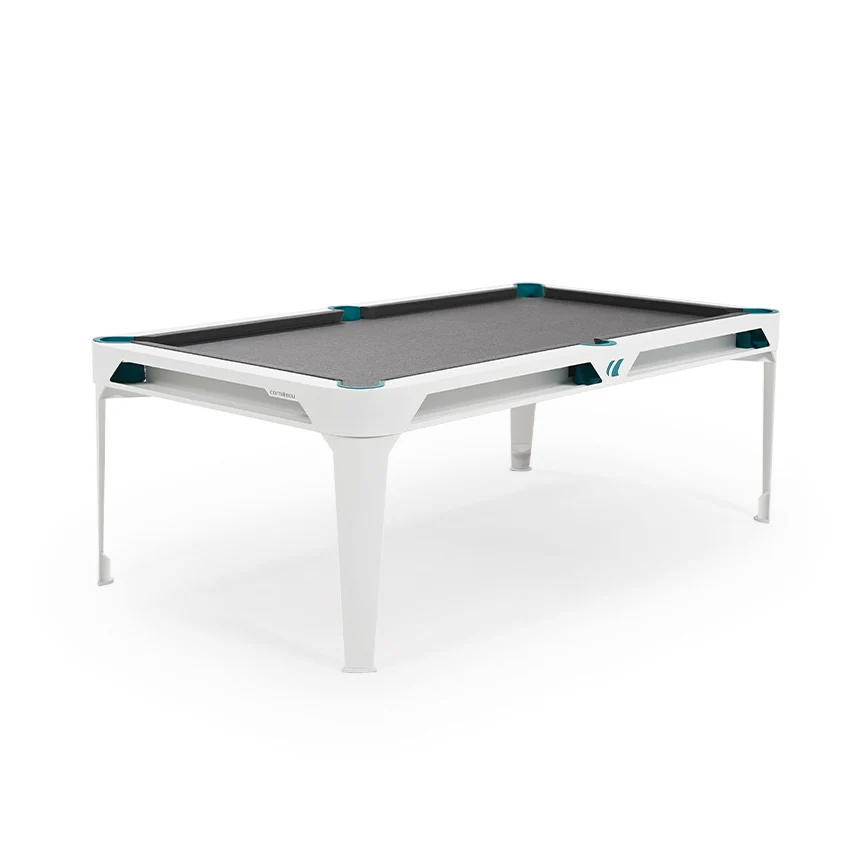 Cornilleau HYPHEN Outdoor Pool Table - White Frame / Light Grey Cloth - Image 7