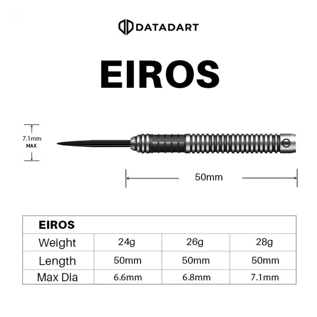 Datadart Eiros 90% Tungsten Darts 28g - Image 4
