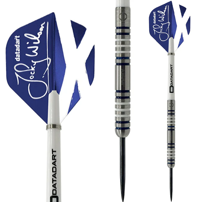 Datadart Jocky Wilson Ghost Grip 90% Tungsten Darts 26g - Image 2