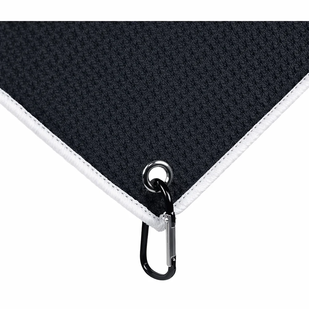 Datadart Waffle Texture Hand Towel - Black - Image 2