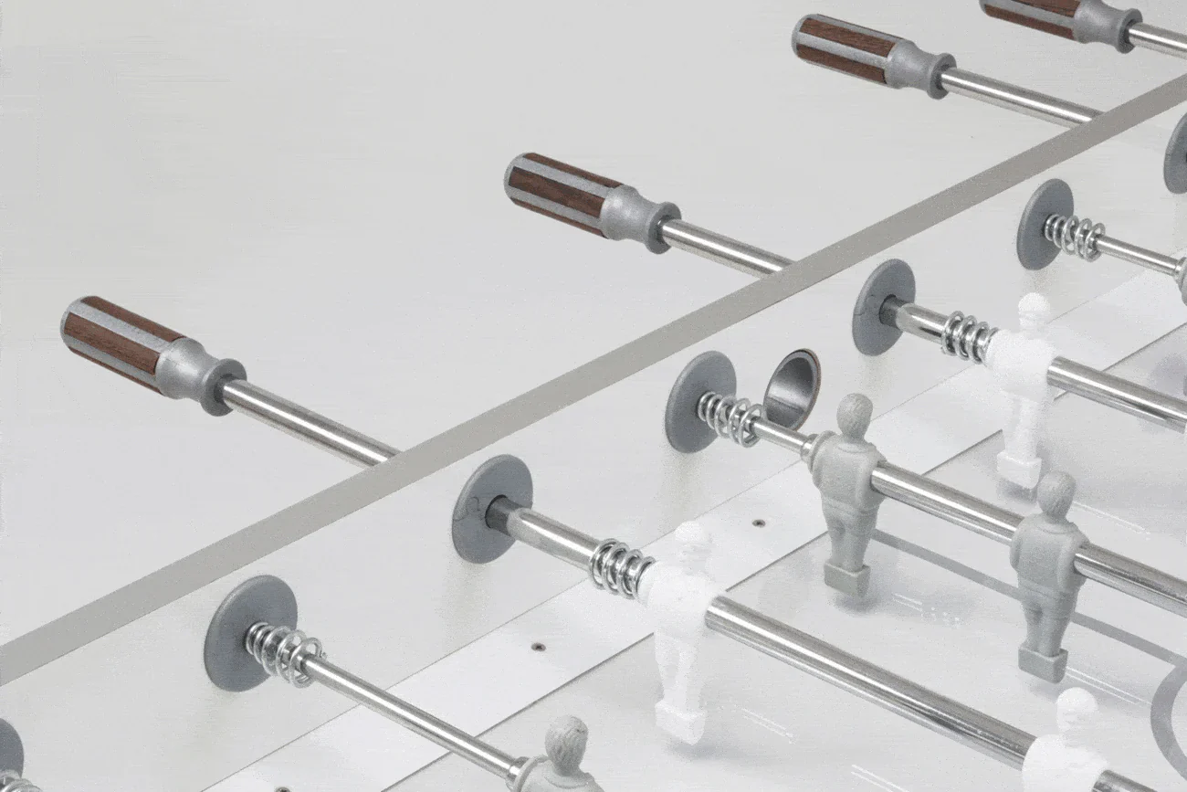 Garlando G-500 Pure White Football Table - Image 3