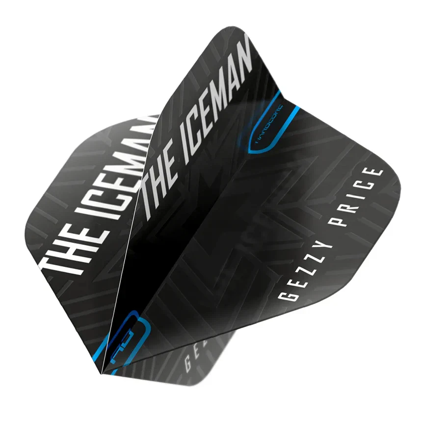 Red Dragon Hardcore Gerwyn Price Black & Grey Snowflake Standard Extra Thick Dart Flights - Image 2