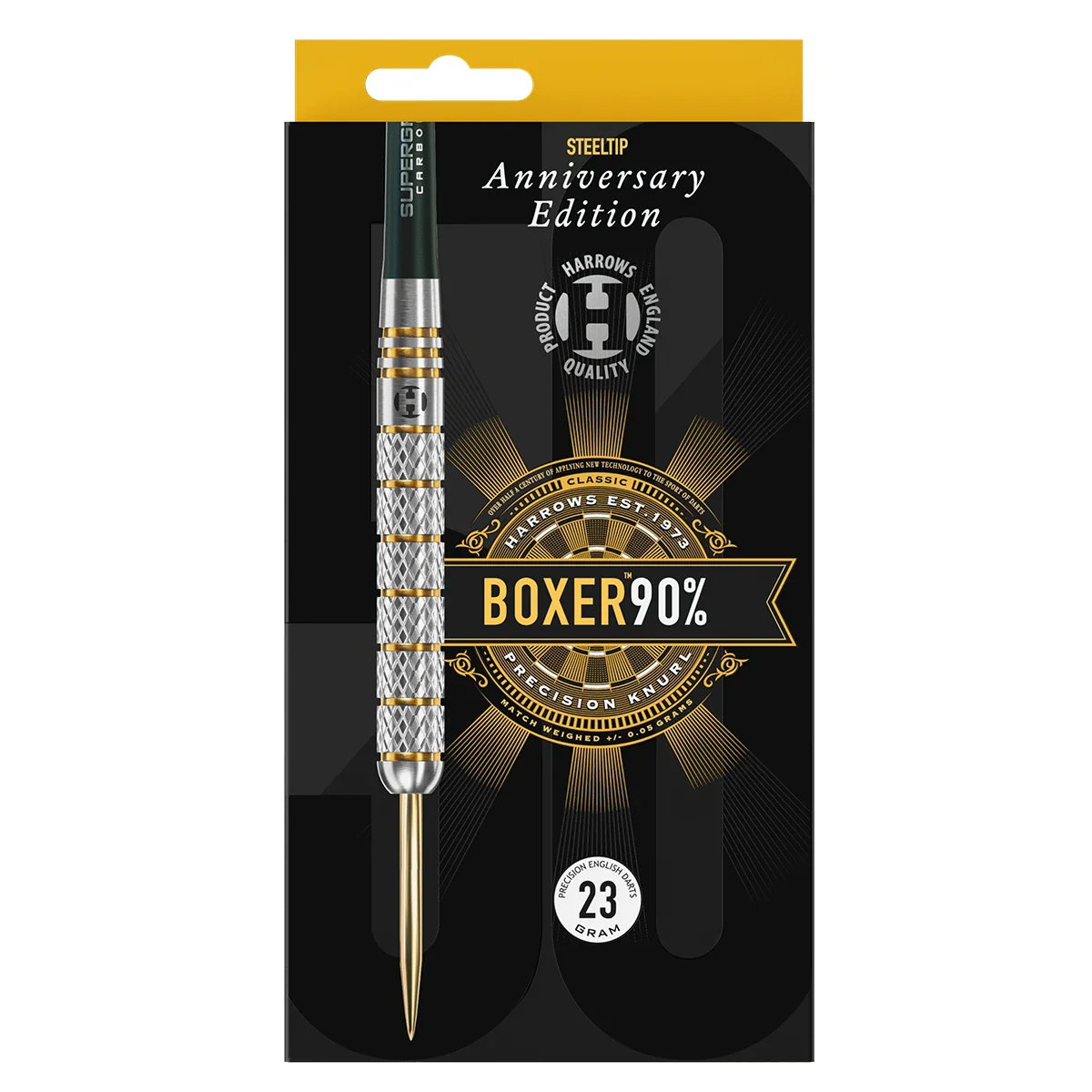 Harrows Boxer 25g 90% Tungsten Steeltip 50th Anniversary Darts - Image 2