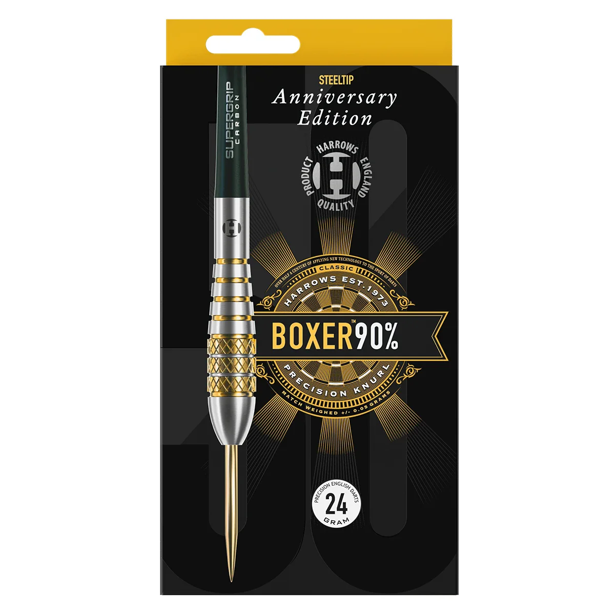 Harrows Boxer (Bomb) 26g 90% Tungsten Steeltip 50th Anniversary Darts - Image 2