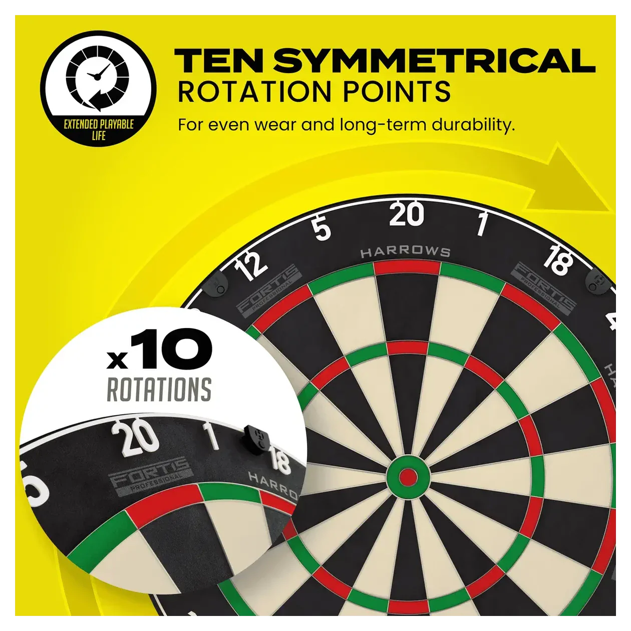 Harrows Fortis Professional Dartboard - Image 8