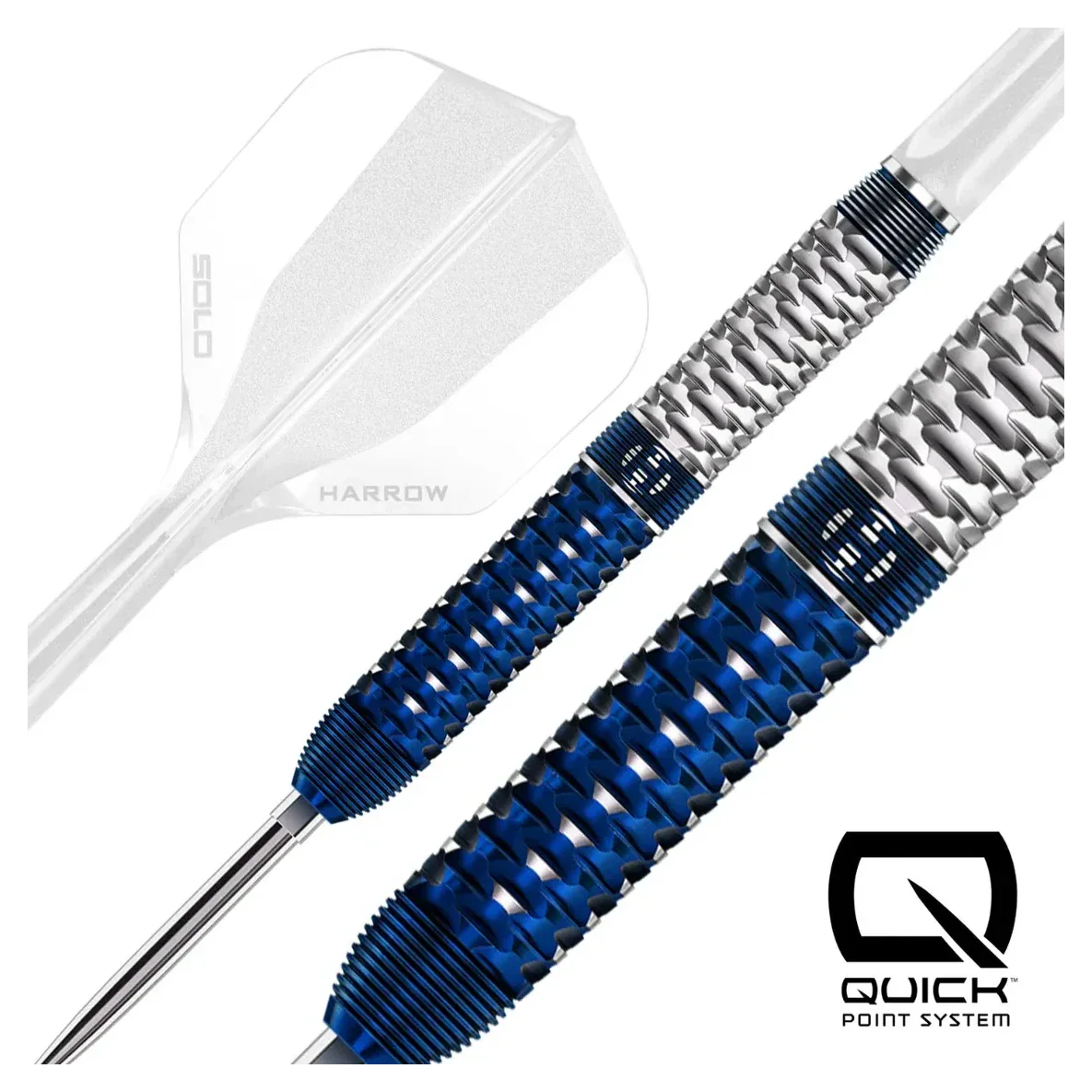 Harrows Geo 01 Parallel Quick Point 90% Tungsten Steel Tip Darts 23g - Image 2