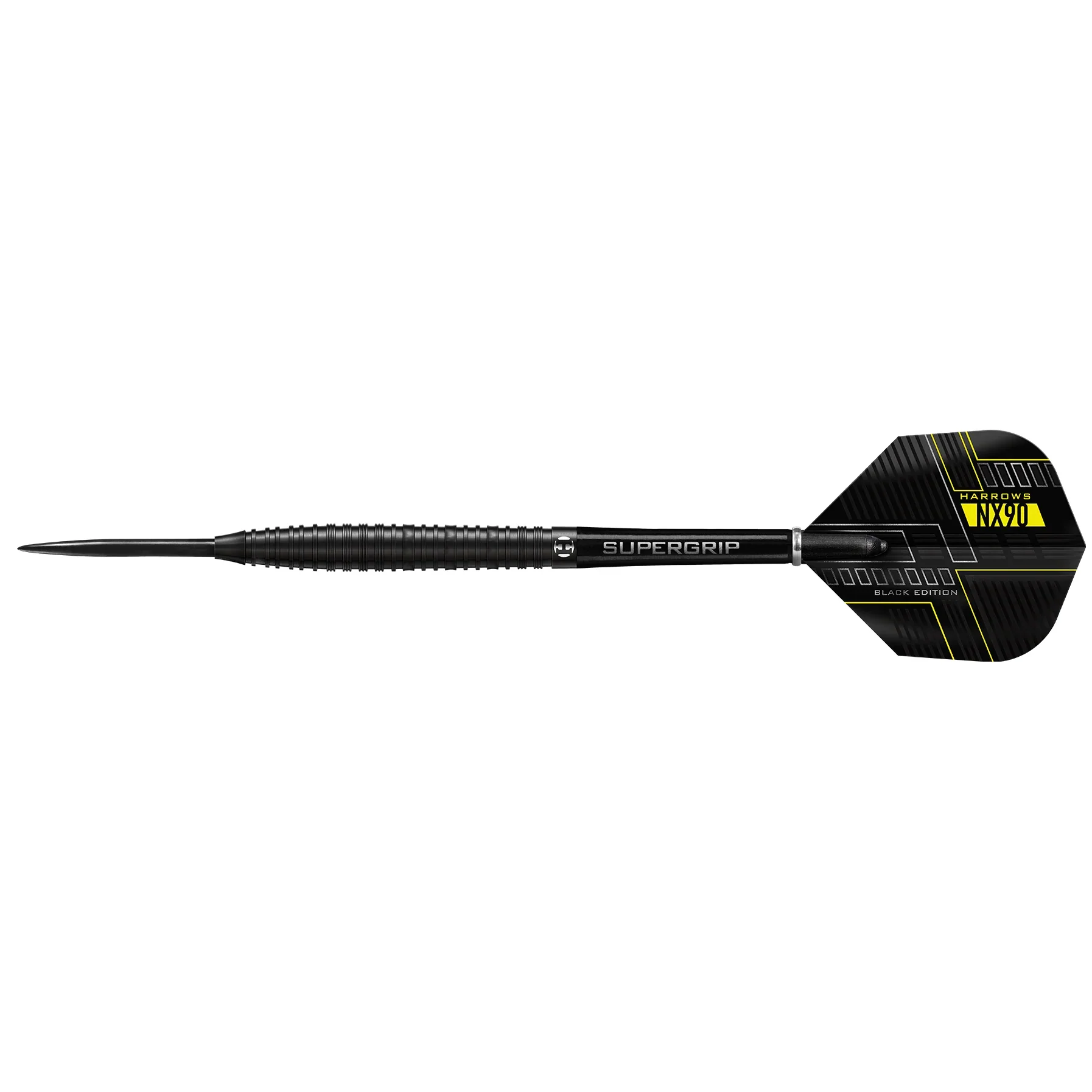 Harrows NX90  Black Edition 90% Tungsten Steel Tip Darts 21g