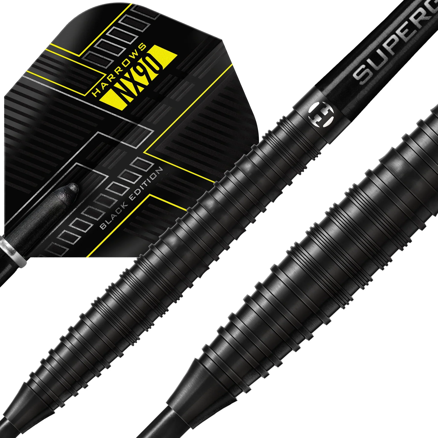 Harrows NX90 Black Edition 90% Tungsten Steel Tip Darts 22g - Image 3