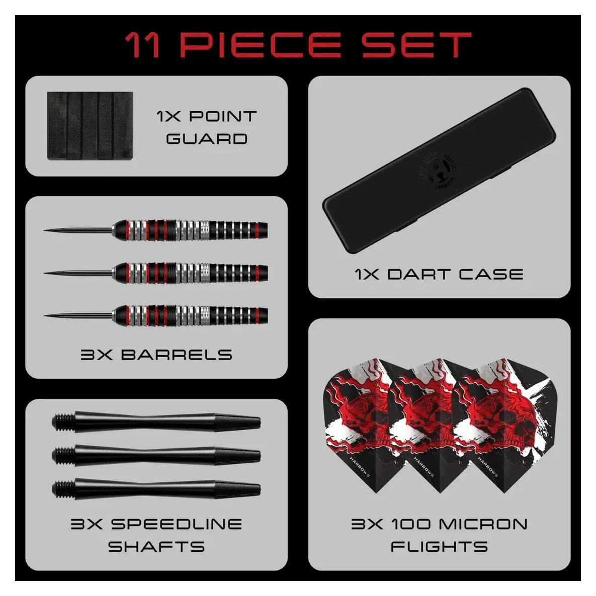 Harrows Ryan Searle Heavy Metal Stainless Steel Tip Darts 22g - Image 5