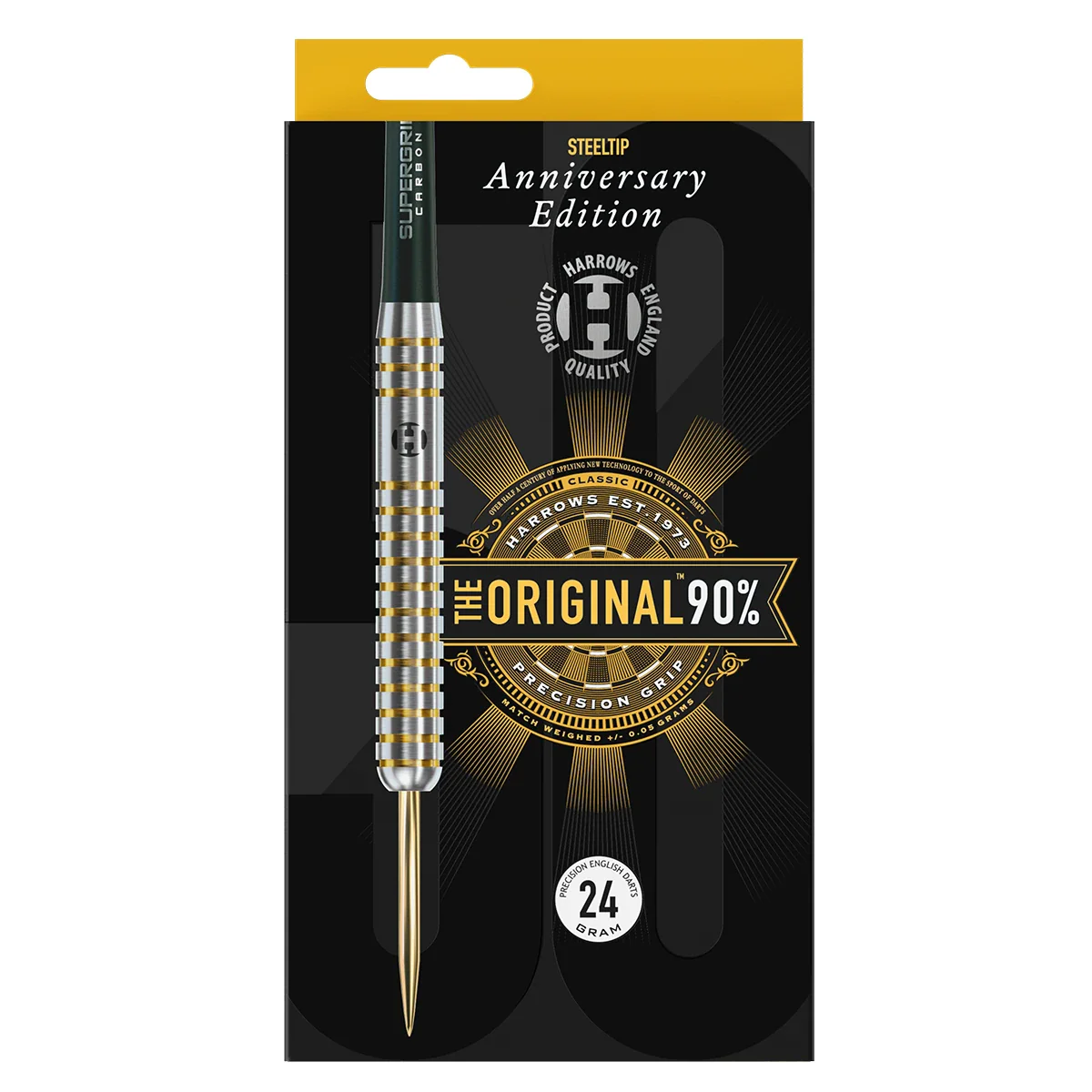 Harrows The Original 24g 90% Tungsten Steeltip 50th Anniversary Darts - Image 2