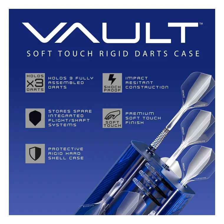 Harrows Vault Dart Case - Blue - Image 2