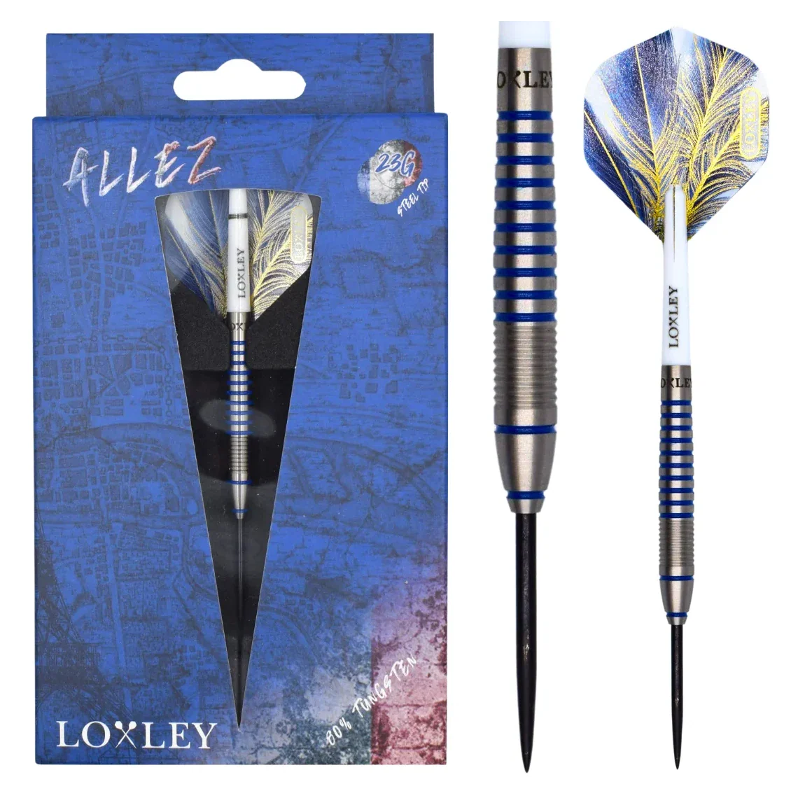 Loxley Allez 80% Tungsten Steel Tip Darts 23g - Image 4
