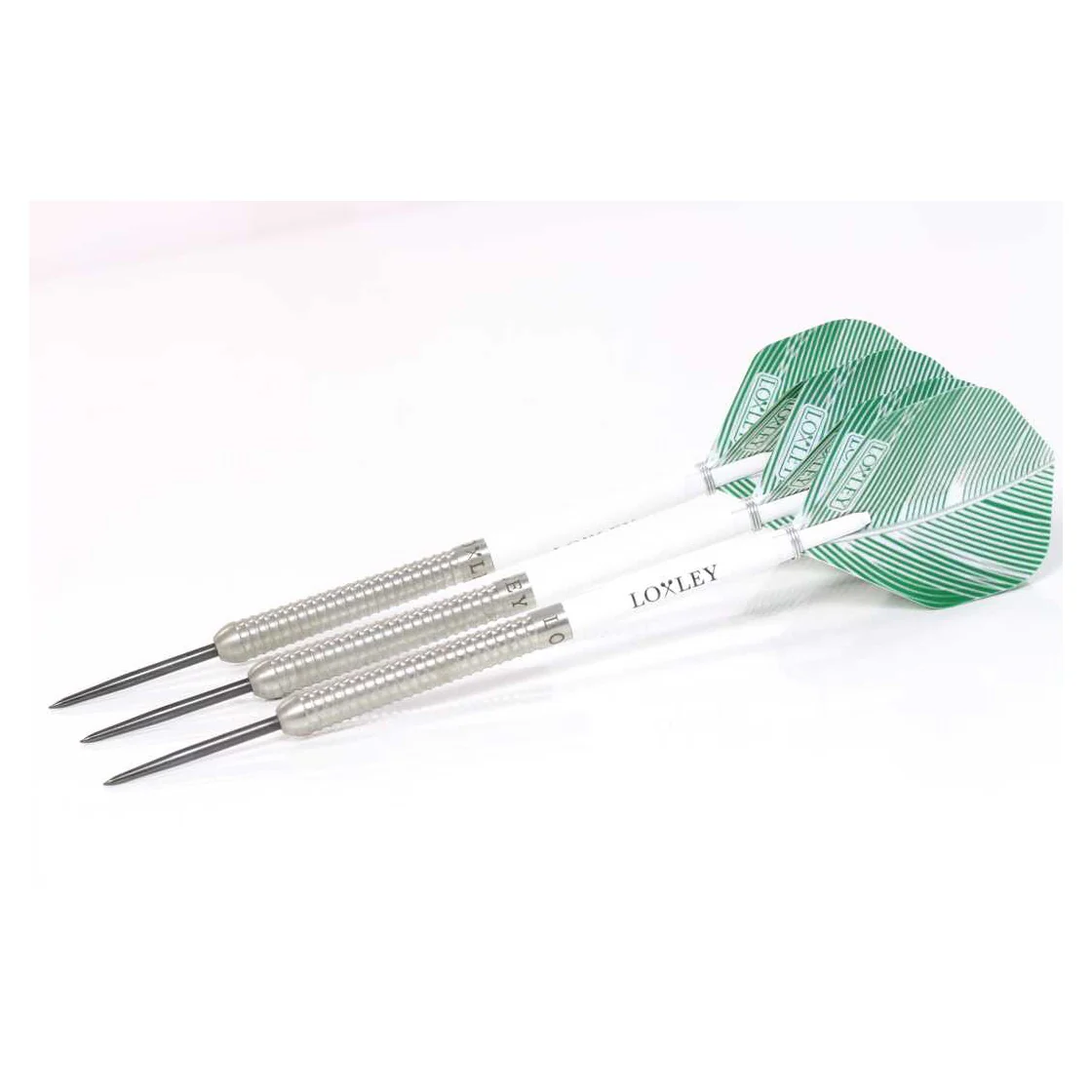 Loxley Featherweight Steel Tip Darts - Green - 19g - Image 3