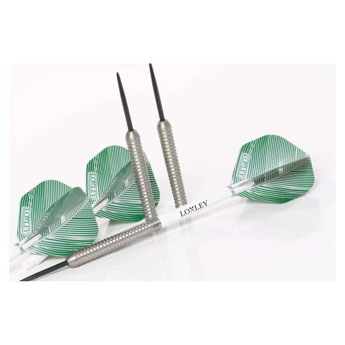 Loxley Featherweight Steel Tip Darts - Green - 19g - Image 4