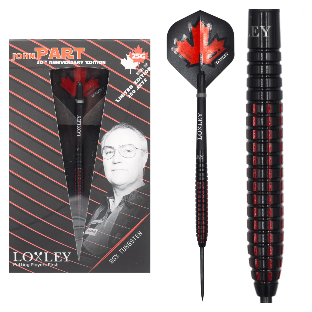 Loxley John Part 30th Anniversary Edition 95% Tungsten Steel Tip Darts 23g - Image 6