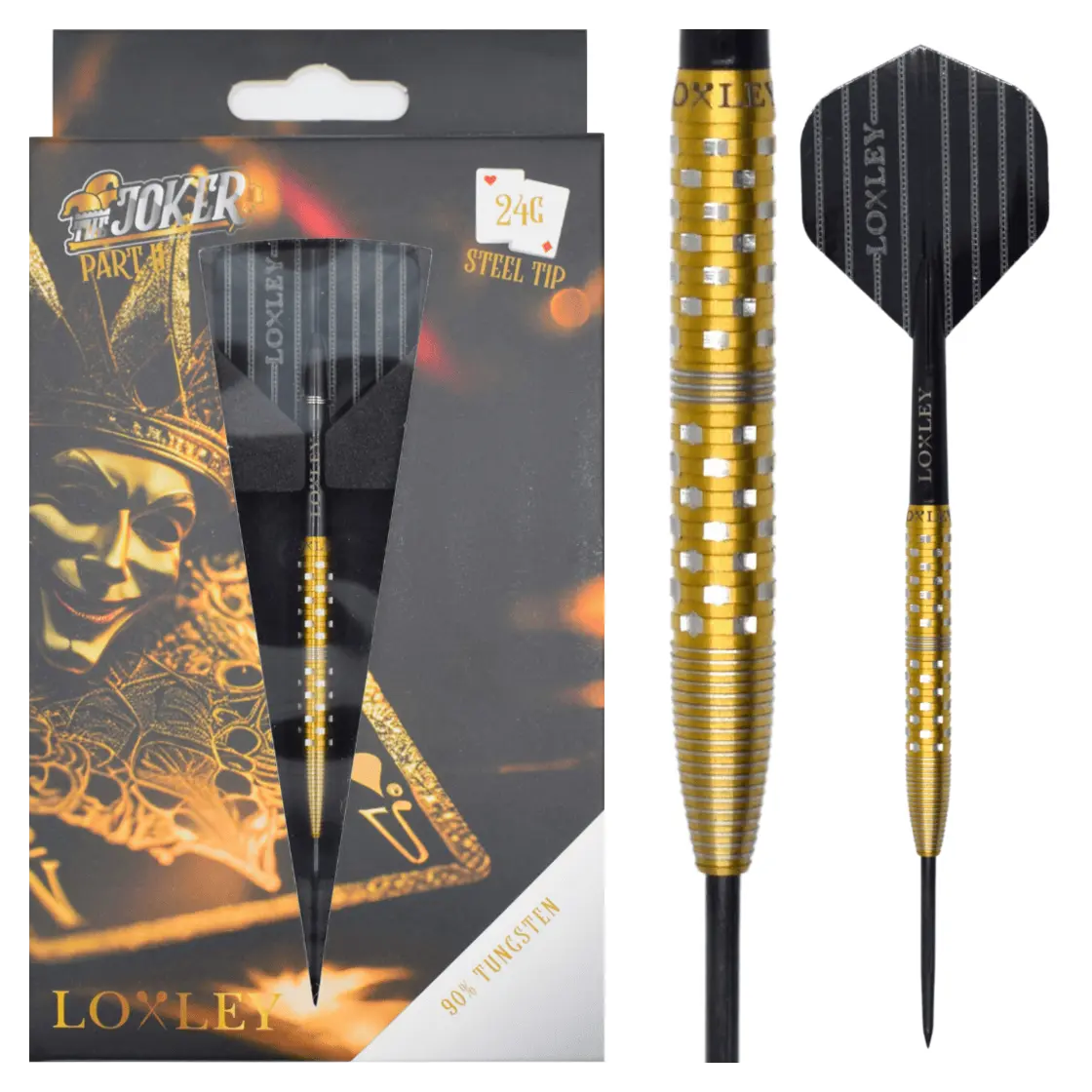 Loxley Joker Part II 90% Tungsten Steel Tip Darts 22g - Image 4