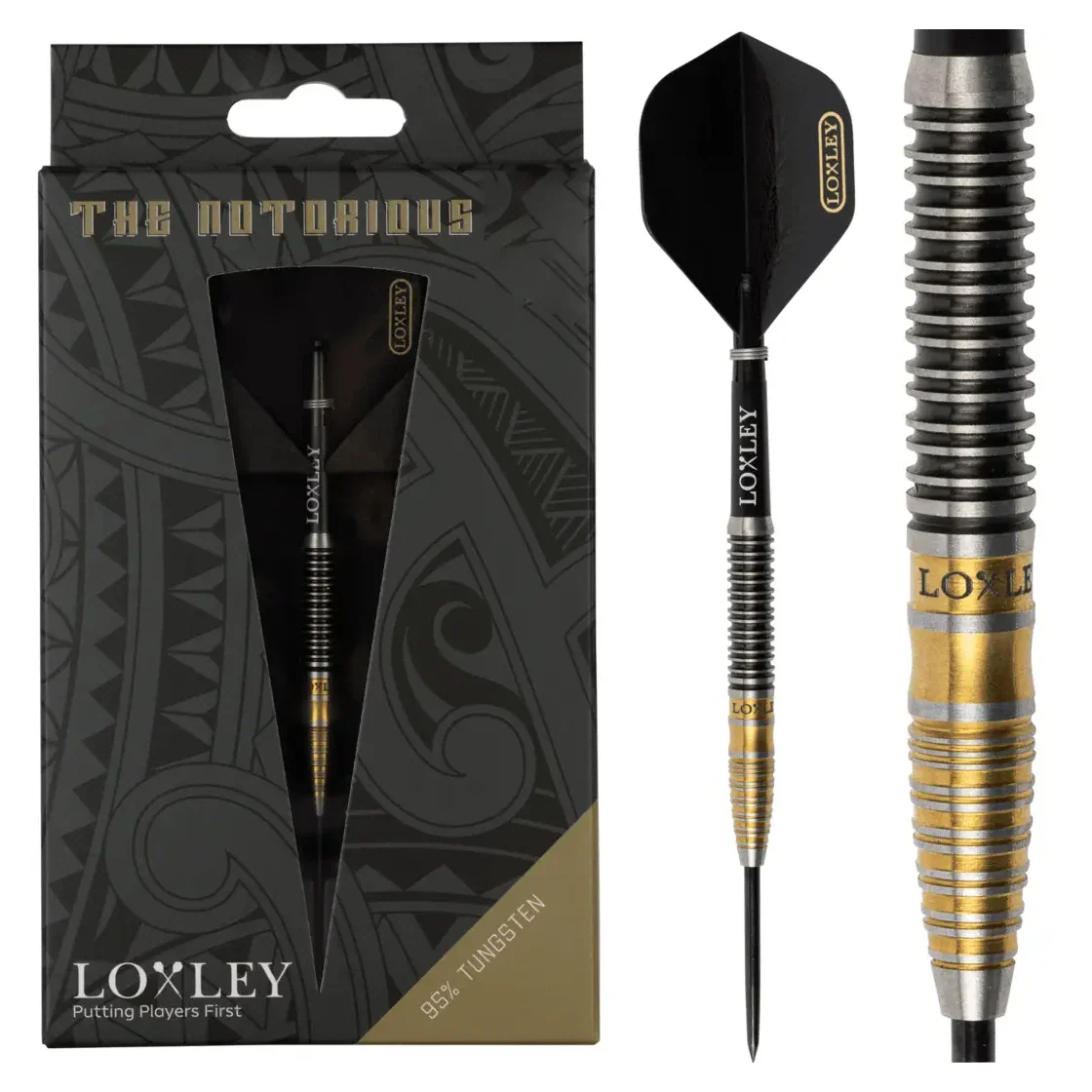 Loxley Notorious 95% Tungsten Steel Tip Darts 22g - Image 3