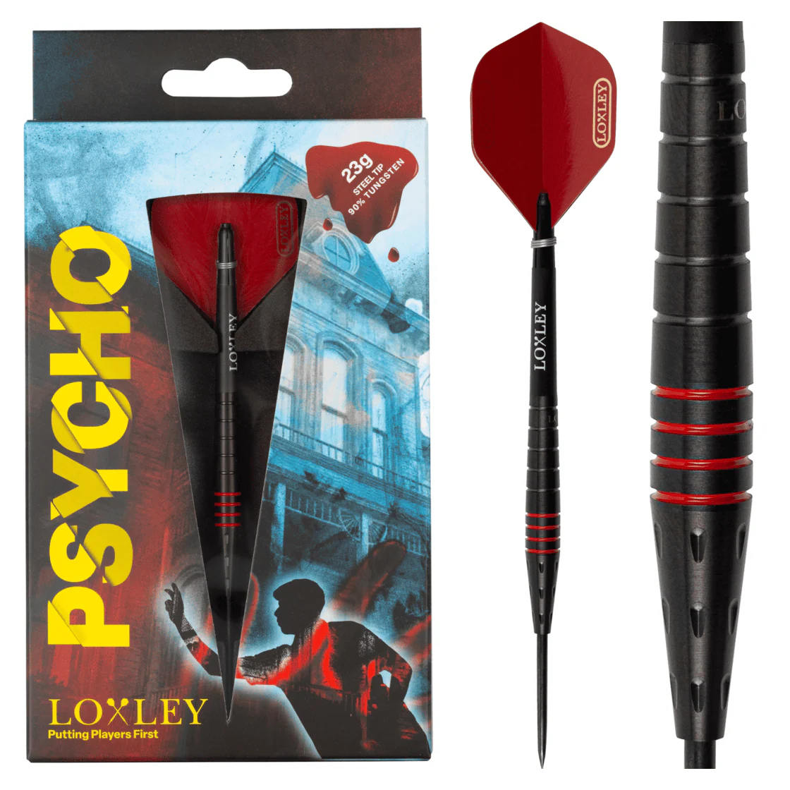 Loxley Owen Psycho Bates 90% Tungsten Steel Tip Darts 23g - Image 3