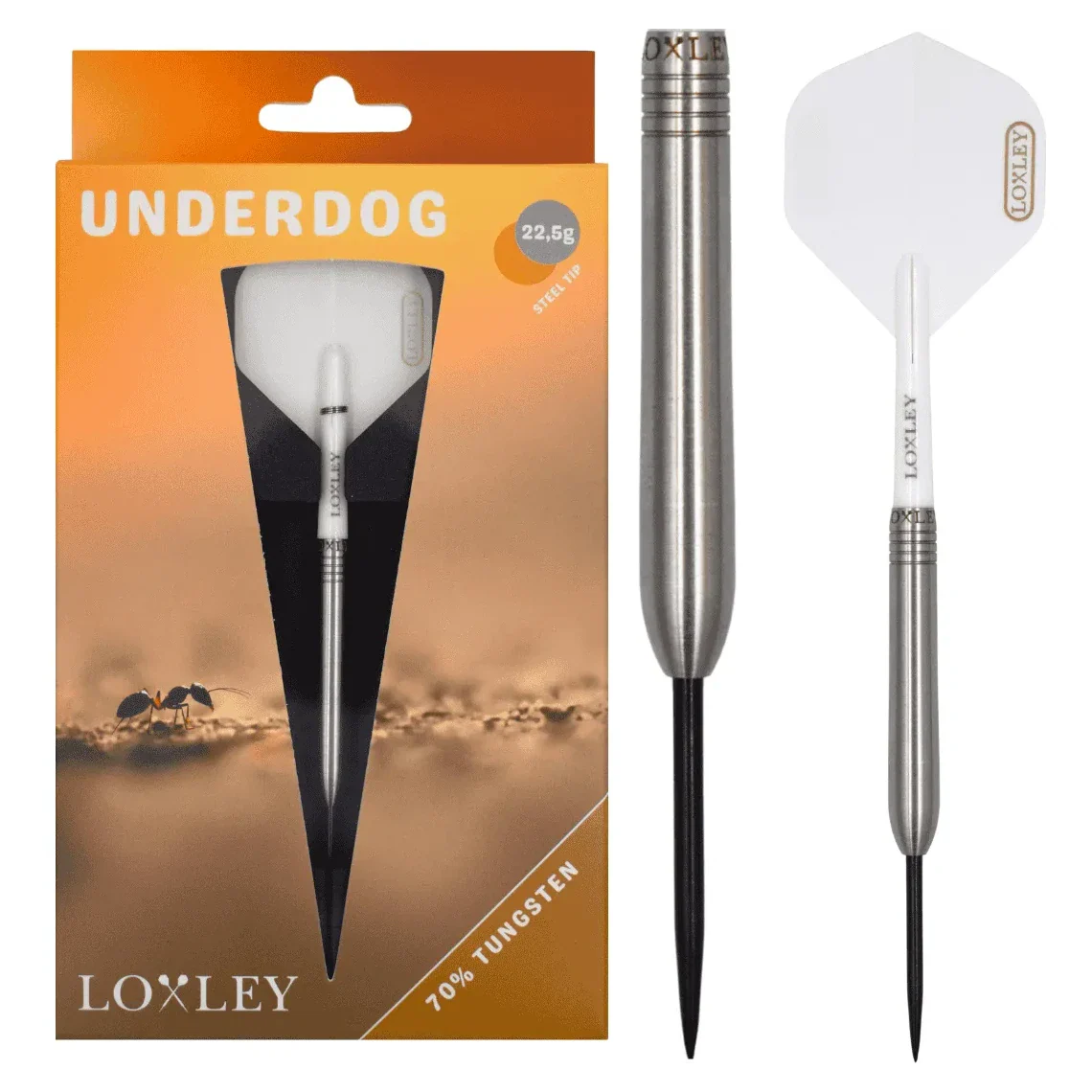 Loxley Underdog 70% Tungsten Steel Tip Darts 22.5g - Image 4