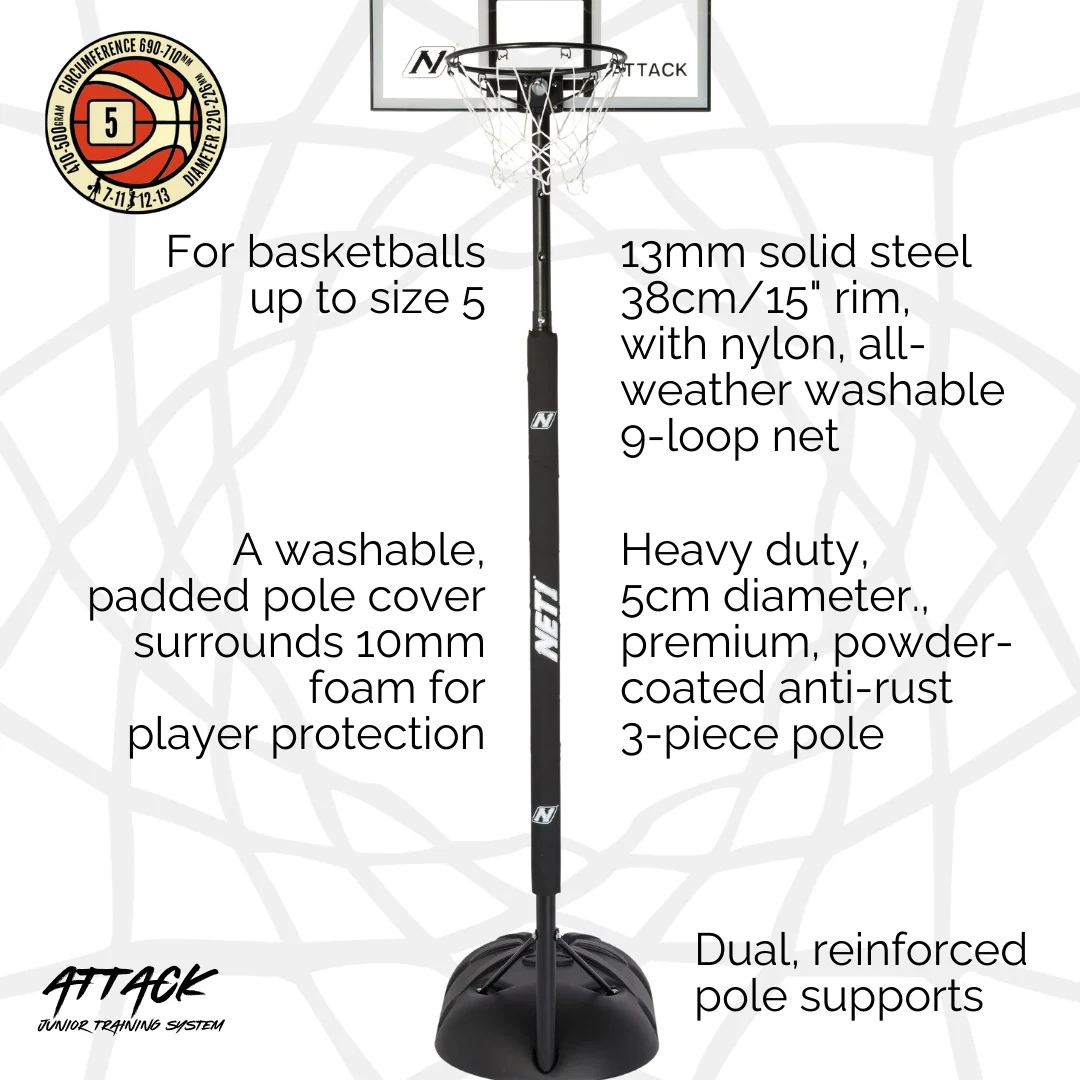 NET1 Attack Basketball Hoop - Image 15